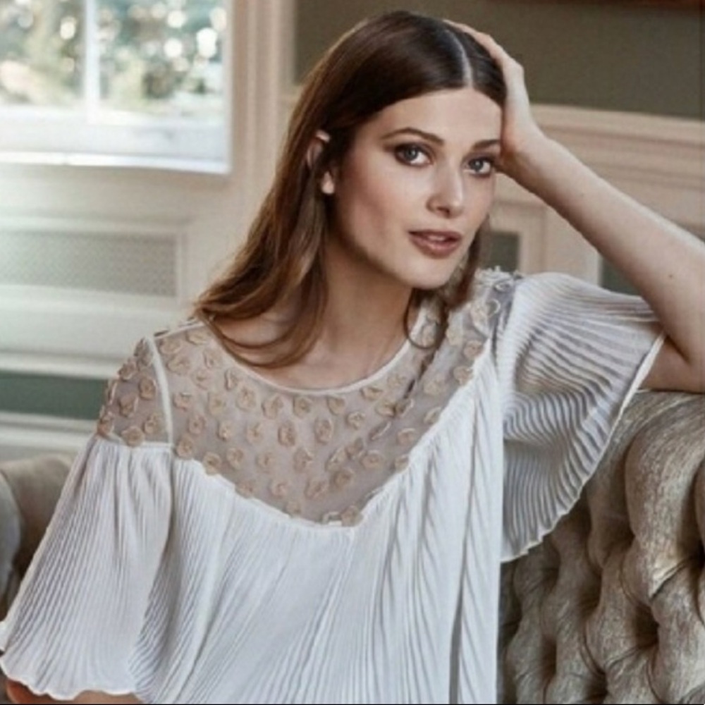 Anthropologie Floreat Petal Blouse